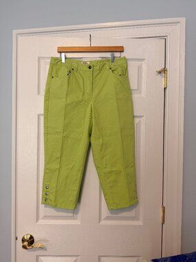 Talbots Petites Capri Pants (Green)- Size 12